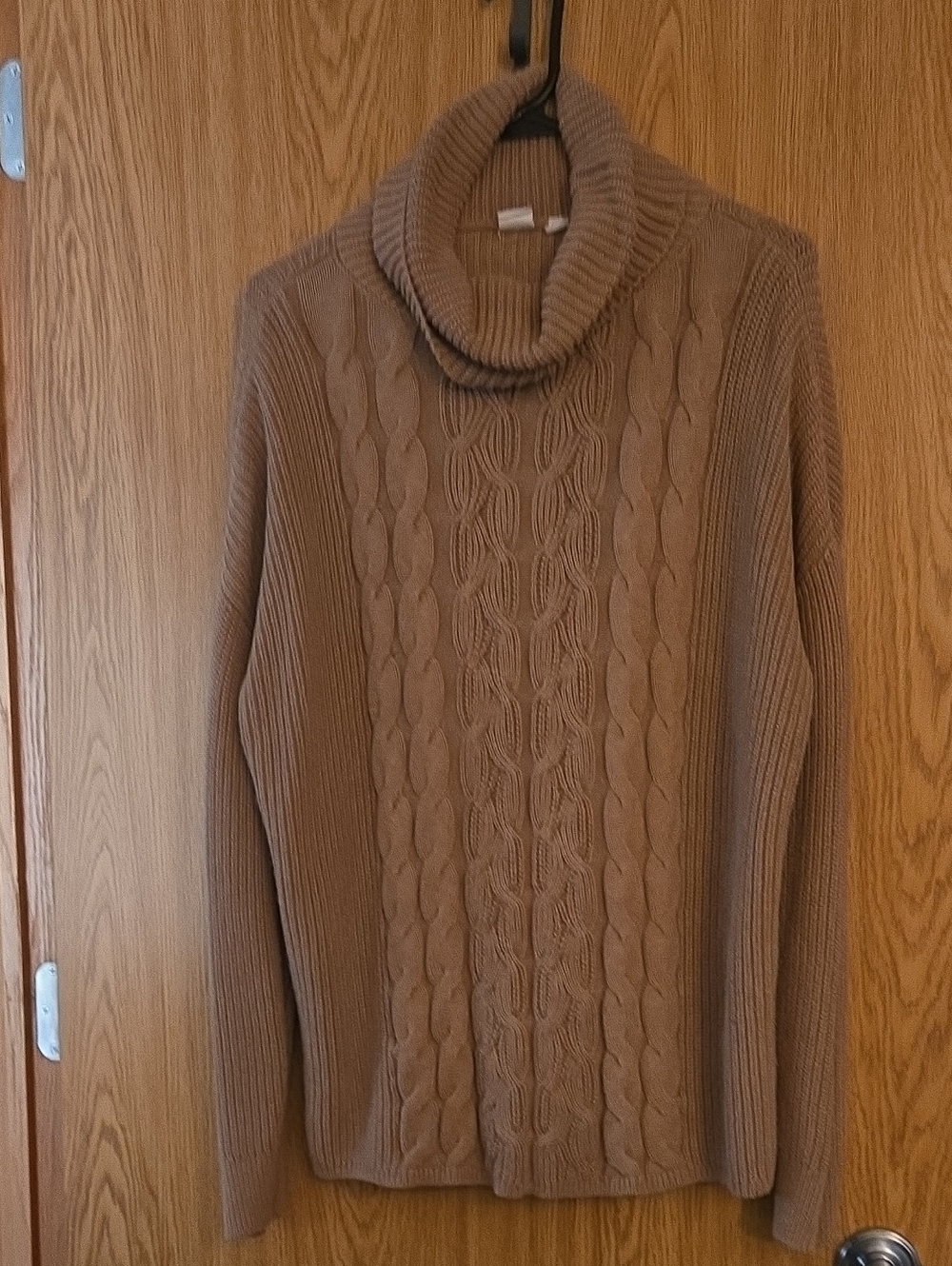 GAP Cable-Knit Turtleneck Sweater - Brown